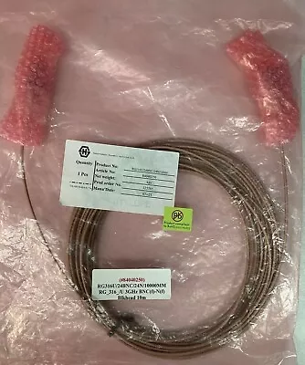 RG -316 Cable AssemblyBulkhead  BNC (Female) To N(Female); 3GHz; Length: 10m • $280