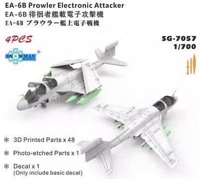 SNOWMAN SG-7057 1/700 Scale EA-6B Prowler Electronic Attacker Model Kit • $18.28