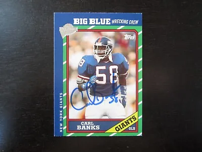 2004 Topps Fan Favorites # 7 Carl Banks Autograph Signed Auto Card (M2) Giants • $12.99