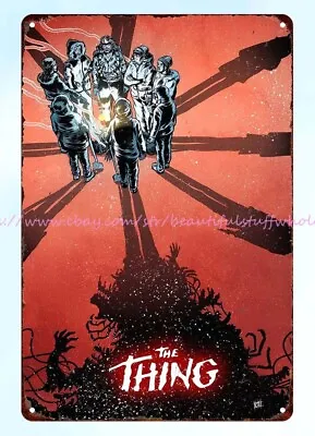 The Thing Horror Movie Poster Metal Tin Sign Home Decoration Items With Price • $18.89