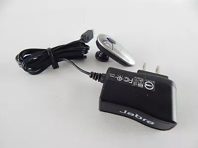 JABRA Bluetooth Headset VERIZON Wireless Universal Silver Earbud W/ Power Supply • $12