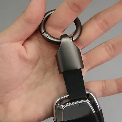 1x Leather Pendant Car Keychain Key Holder Buckle Key Ring Keyring Accessories • $8.56