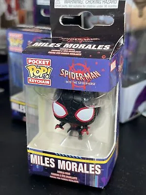 Funko POP!  MARVEL Spiderman Miles Morales Into The Spiderverse  2  Keychain • £57.86