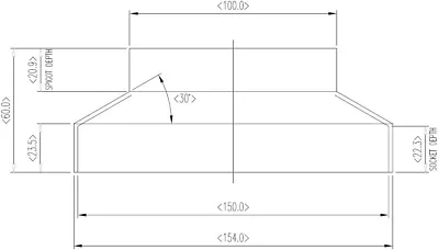 £6.60 • Buy Circular Spigot Adapter 150mm To 100mm Duct Reducer