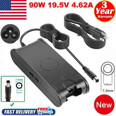 19.5V 4.62A 90W AC Adapter Charger Power Supply Cord For Dell Laptop PA-10 Us • $11.99