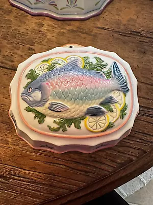 Franklin Mint Le Cordon Bleu Porcelain -  Fish – 1986 Hand Painted Mold • $17