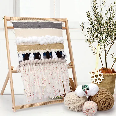 Wooden Loom Weaving Loom & Accessories DIY Hand-Knitting Weaving Craft Textiles • £26