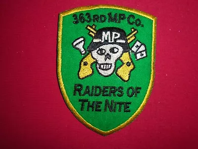 Vietnam War Patch US 363rd Military Police MP Company RAIDERS OF THE NITE • $12.61