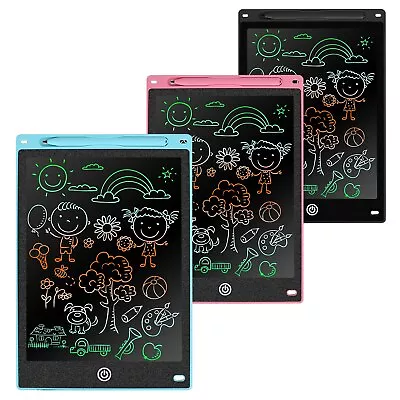 LCD Writing Tablet Doodle Board Colorful Drawing Pad Toys For Children Toddlers • $8.39
