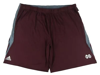 Adidas - NWT Licensed Mississippi State Bulldogs Maroon Swat Shorts - Size: 3XL • $39.99