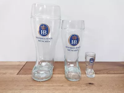 Hofbrauhaus Munchen German Glass Beer Boot-  Munich Germany Oktoberfest - 1/.5 L • $16.85