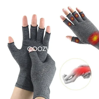 1 Pair Thermal Fingerless Gloves Warm Winter Half Finger Gloves For Men Women • £5.99