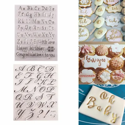 $9.48 • Buy DIY Fondant Cake Alphabet Letter Cookie Biscuit Stamp Embosser Mold Cutter Decor
