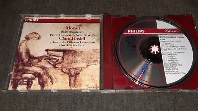 Philips 412 254-2 (835 075 AY) Ed1 Haskil: Mozart: Piano Cts. SILVER NO IFPI NM- • $49.99