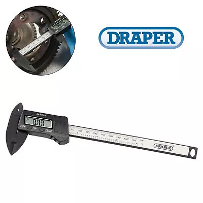 Draper 150mm (6 ) Internal/External LCD Display Digital Vernier Caliper Gauge • £21.71