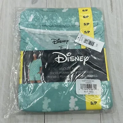 Disney Mickey Mouse Women's Cozy 2pc Pajama Set Short Sleeve Size Small • $16.95