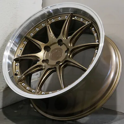 19x9.5 Bronze Wheels Aodhan DS07 DS7 5x114.3 22 (Set Of 4)  73.1 • $917.10