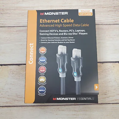 Monster Cable Advanced High Speed CAT6 + CAT 6 + Ethernet Cable - 12' (3.66m) • $8.88