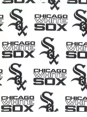 Chicago White Sox Cotton Fabric- 1 Yard (36”X 56”) MLB Fabric New • $4
