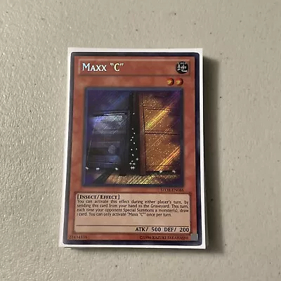 Yu-Gi-Oh! Maxx  C  (STOR-EN086) - Unlimited Edition - Secret Rare Light Play • $45.99