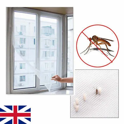 £3.95 • Buy INSECT SCREEN Window Mesh Net Fly Bug Mosquito Moth Door Tape Netting Trap WHITE