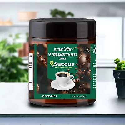 Organic 9 Mushroom Coffee - Highest Quality & Delightful Taste!!! • $19.99