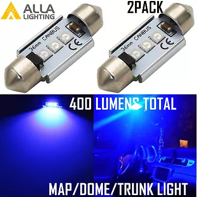 Blue LED 6418 Courtesy|Dome|Door Mirror Light Bulb|License Plate|Reading|Trunk • $11.98