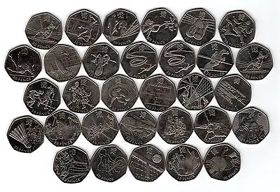 2011 Olympic 50p Coins  • £4