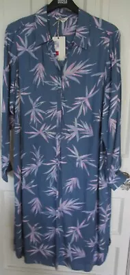 M&S Indigo Size 18 Blue Hawaii Print Dress. BNWT • £18.99