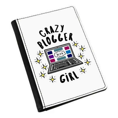 £16.99 • Buy Crazy Blogger Girl Stars Passport Holder Cover Case Funny Joke Blogging