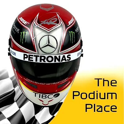 Formula 1 Lewis Hamilton 2019 Mercedes  1:2 Helmet SIGNED By Lewis Hamilton • £875