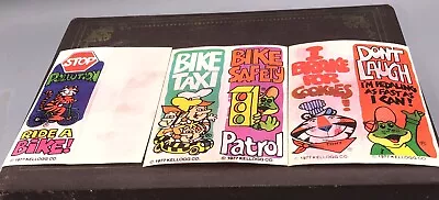 Vintage 1977 Kellogg's Bike Stickers & Transfers Snap Crackle Pop Tony Tiger • $15