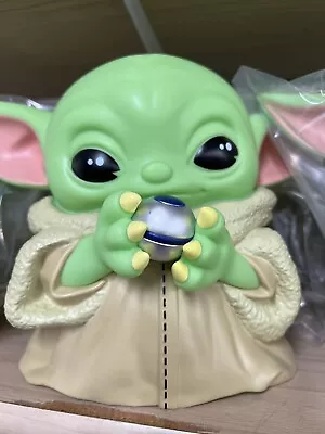 Disney Baby Yoda Groku Holding Ball Coin Bank • $19.91