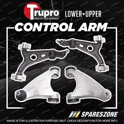 4 Pcs Trupro Lower+Upper Control Arms For Alfa Romeo 147 156 GT GTA 99-12 • $536.95