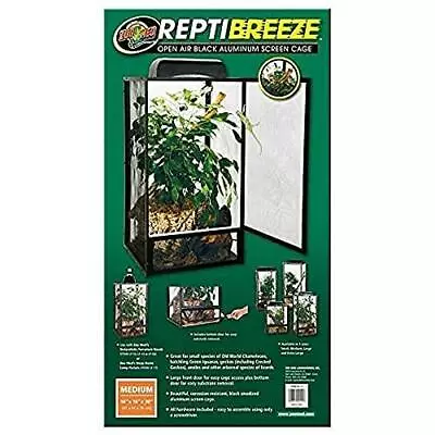 Zoo Med ReptiBreeze Open Air Screen Cage Medium 16 X 16 X 30-Inches • $87.99