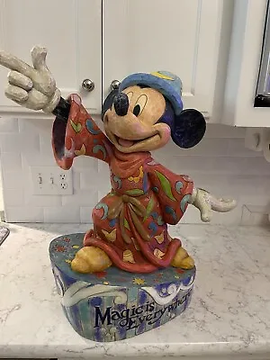 Disney Showcase Jim Shore Magic Is Everywhere Mickey Mouse Big Fig Fantasia  • $575