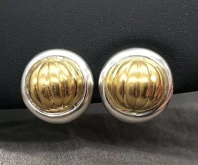 Vintage Sterling Silver Vaubel Designs Button Earrings Steve Vaubel Earrings • $298.50