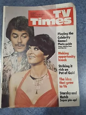 TV TIMES MAGAZINE Aug 14-20 1976 With Poster - FREE POST  • $49