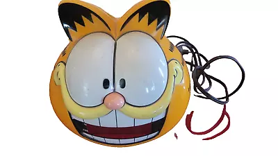 Vintage Garfield Head Alarm Clock Digital Tested • $63