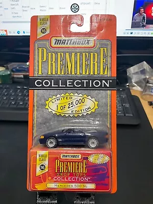 1998 Matchbox Premiere Collection Drop Tops “ Mercedes 500 Sl “  Limited Edition • $2