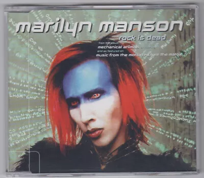 Marilyn Manson French CD Maxi-Single “Rock Is Dead” WEA (W486CD) SEALED • $14.99