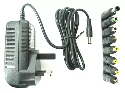 1 Amp 18 Volt 18 Watt Ac/dc Power Adaptor Supply Charger Universal (multi Jack) • £9.80