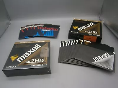 Maxell MD 2HD 5-1/4  Mini Floppy Disk Sealed Box 10 Floppies + Bonus Disks • $19.99