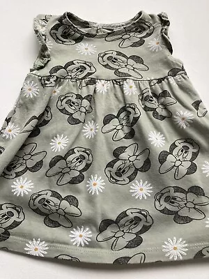 COMBINE POST FOR £2.99!! Disney’s Minnie Mouse Green Dress Baby Girls 0-3 Months • £3