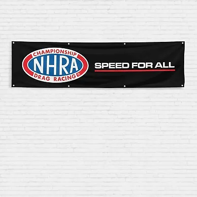 For NHRA Drag Racing 2x8 Ft Banner Hot Rod National Association Sign Flag • $17.99