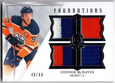 2019-20 The Cup Foundations Jerseys #FCM Connor McDavid/49 • $219.48