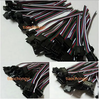 5 PIN RGBW  Connector Wire Cable For 3528 5050 SMD LED Strip Male And Female  • $4.60