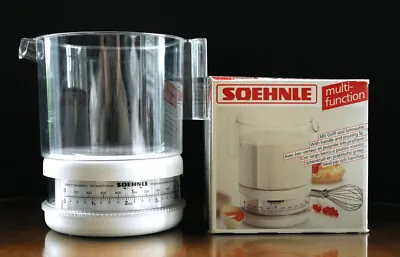 Vtg SOEHNLE KITCHEN SCALE W/ Graduated Measuring Cups & Box Braun Multipractic • $24.99