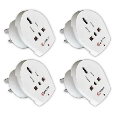 $29 • Buy 4x Sansai Universal Travel Power Adapter Outlet UK US EU Sockets To AU/NZ Plug
