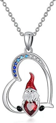 Santa Claus Christmas Pendant Necklace Gifts For Women Men 925 Sterling Silver • $104.83